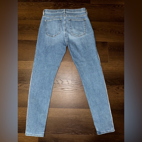 LOFT Beaded Side Stripe Skinny Jeans - Size 28/6 - Picture 5 of 6